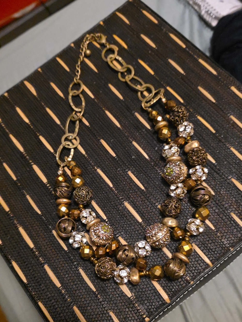 Chico Brutalist Gold-Tone Statement Necklace